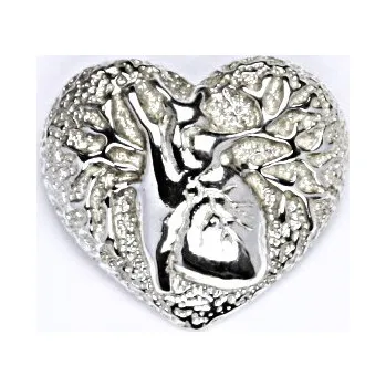 Šperk Stříbrný přívěšek srdce, přívěsek ze stříbra srdce P 169