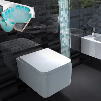 Klozet URBAN závěsný klozet (Nano úprava) (URBAN závěsný klozet bílá glazura)