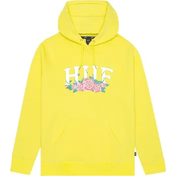 Pánská mikina huf Pánská mikina city roses po hoodie aurora yellow