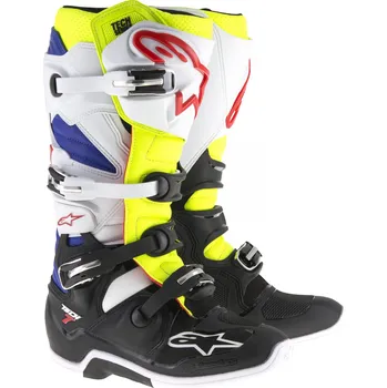 Moto obuv Alpinestars Tech 7 bílé/černé/žluté 47