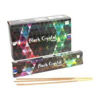 Vonná tyčinka Indické vonné tyčinky Shrinivas Satya Black Crystal 15g (Shrinivas Satya)