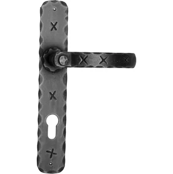 Dveřní kování Kovaná štítová klika model 1091