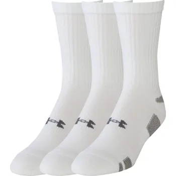 Under Armour Heatgear Crew Socks 3-pack bílé M