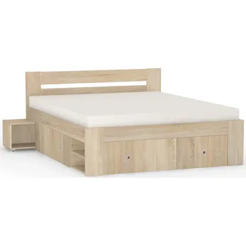 Postel Postel Rea Larisa s roštem a čely120x200cm - Postel s úložným prostorem a roštem