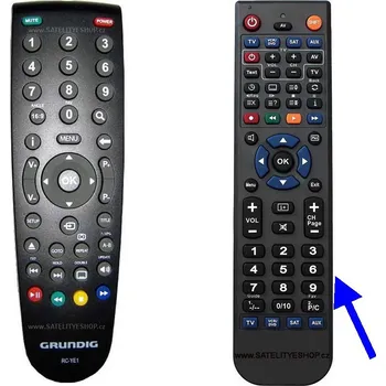 Grundig RC-YE1 dálkový ovladač náhradní