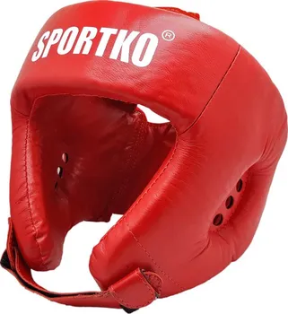 Chránič hlavy na box a bojový sport Sportko OK2 červený