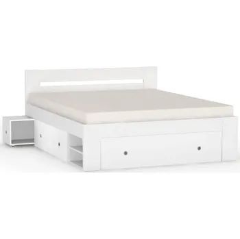 Postel Postel Rea Larisa s roštem a čely120x200cm - Postel s úložným prostorem a roštem