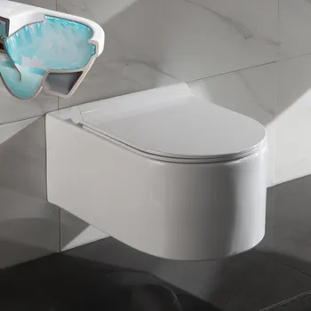 Klozet BIANCO závěsný klozet (Nano úprava) (BIANCO závěsný klozet bílá glazura)