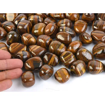 Přírodní kámen Tygří železo QA troml vel.L