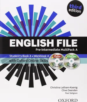 Anglický jazyk English File Pre-Intermediate MultiPack A (3th Edition) with iTutor and Online Skills Practice - Christina Latham, Clive Oxenden + [CD]