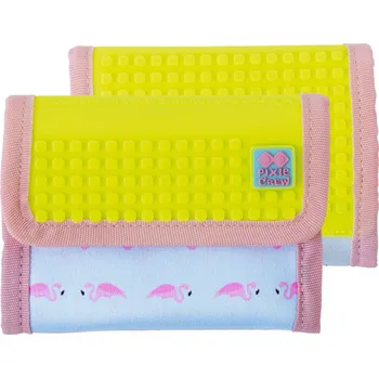 Peněženka Pixie Crew PXA-10-14 žlutá plaměňáci