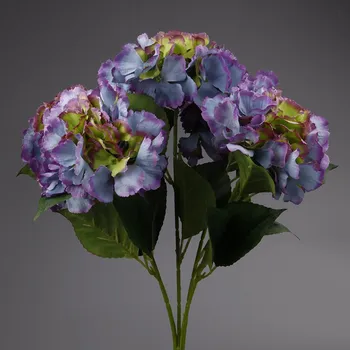 umělá květina Hortenzie kytice umělá 50cm modrá (66277/BG)