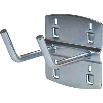 Háček na nářadí, dvojitý, 45 o, délka 50 mm