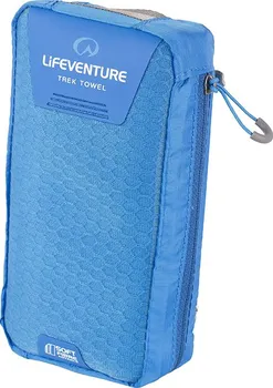 LifeVenture SoftFibre Trek Towel 37 x 37 cm Pocket Blue