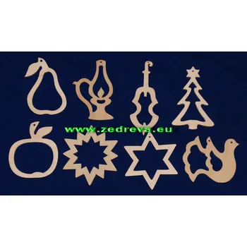 Vánoční dekorace Ozdoba malá – MINI SET 8ks