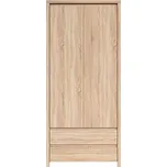 Šatní skříň Kaspian SZF2D2S, dub sonoma - BRW