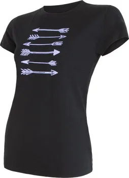 Běžecké oblečení Sensor Merino Active PT Lady KR Šípy tričko dámské černé
