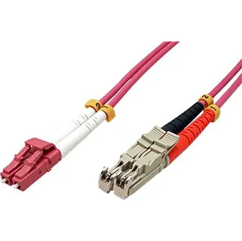 Síťový kabel ROLINE Optický patchkabel E2000(UPC) - LC(UPC), 50/125 (multimode), LSOH, duplex, OM4, 5m - 21.15.9475