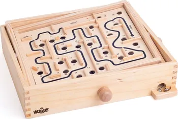 Dřevěná hračka Woody labyrint s naklápěcími rovinami 90915