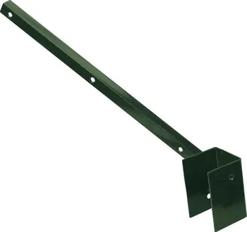 Příslušenství pro plot Pilecký bavolet Zn + PVC 60 x 60 mm jednostranný vnější zelený