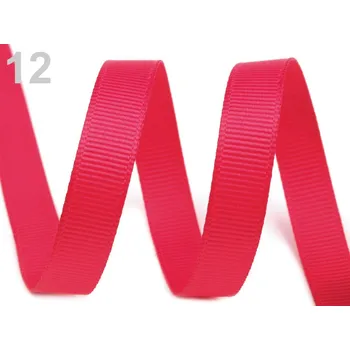 Stuha Dekorační stuha rypsová malinová 9 mm - 1 m