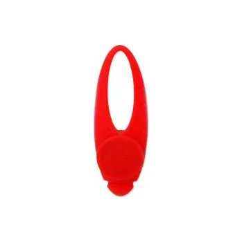 Obojek pro psa Přívěsek DOG FANTASY LED silikon červená