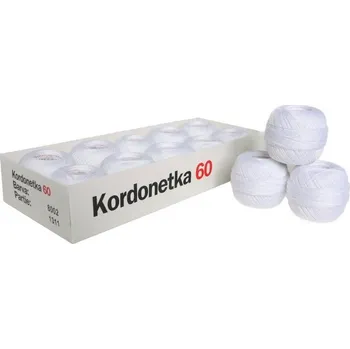 Vlna-hep KORDONETKA - bavlna Kordonetka: Kordonetka 60 bílá