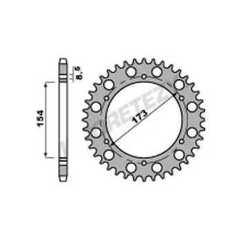 Řetězová sada pro motocykl Rozeta APRILIA 1000 RST Futura rok 01-04