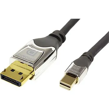 Video kabel CROMO DisplayPort kabel v.1.2 (HBR2, 4K@60Hz), DP(M) - miniDP(M), 0,5m (36310) - 11.43.5610