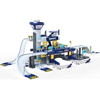 letadlo a vrtulník Majorette Creatix Letiště Lufthansa + 5 dopravních prostředků