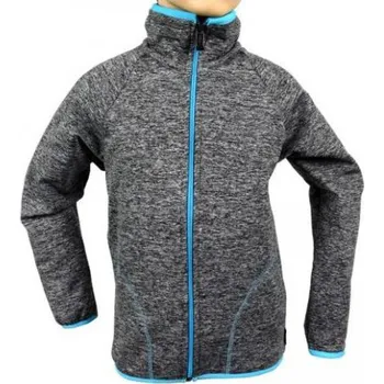 Dětská mikina FANTOM šedý melír lemovka - tykysová MIK0202 2023 Velikost: 86