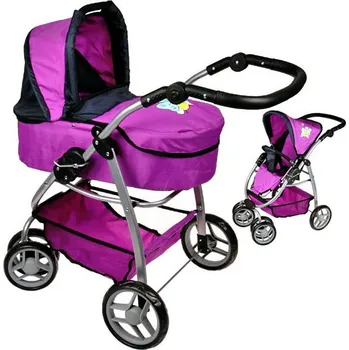 Kočárek pro panenku BonCare Kočárek pro panenky M4 s motýlkem