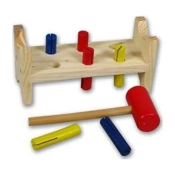 Dřevěná hračka Dřevěná zatloukačka MALÁ