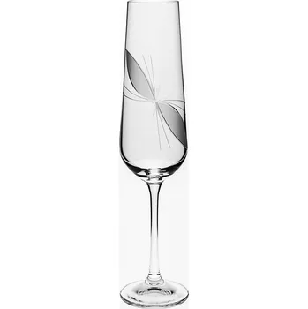Sklenice Bohemia Crystal - broušené skleničky na sekt Sandra Mašle (200 ml, 2 ks)