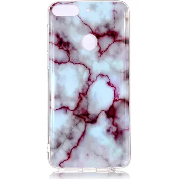 Pouzdro na tablet VSECHNONAMOBIL 11823 MARBLE Ochranný obal HTC Desire 12 Plus červený