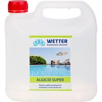 Bazénová chemie Algicid SUPER - tekutý nepěnivý přípravek k likvidaci všech druhů řas 3 litry