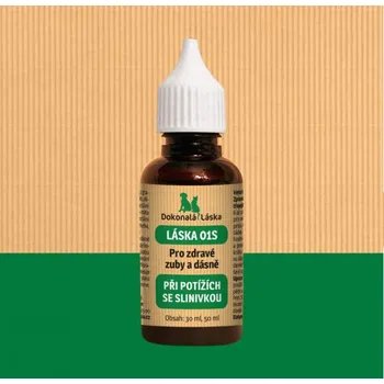 Dokonalá láska Láska 01S Pro zdravé zuby a dásně - PŘI POTÍŽÍCH SE SLINIVKOU 30 ml
