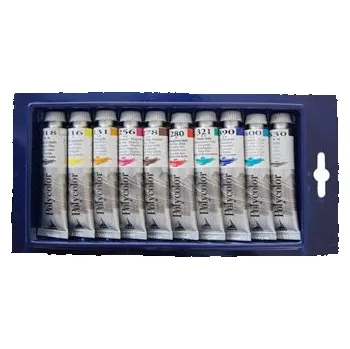 Speciální výtvarná barva Sada akrylových barev Maimeri Polycolor 10 x 20 ml