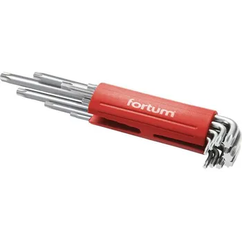 Klíč FORTUM L-klíče TORX prodloužené, sada 9ks, T10-15-20-25-27-30-40-45-50, S2, FORTUM (4710302)