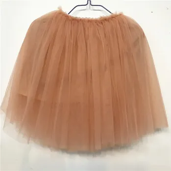 Karnevalový kostým Čína Barevná vrstvená TUTU sukýnka Věk: 14T, Barva: champagne