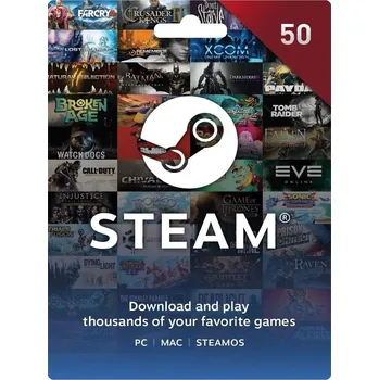 Herní předplatné Steam Gift Card 50 €