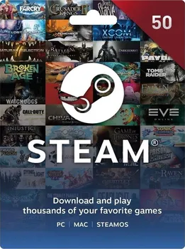Počítačová hra Steam Gift Card 50 €