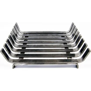 Rošt do krbu a kamen GFIRE Krbové topeniště, rošt 53x40x16cm, V-Throne přední TK-19001-PR, holý kov V8 (GFIRE TK-19001-PR Špičkové krbové topeniště, palivový rošt 53x40cm s bočními zábranami)