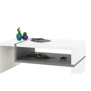 Konferenční stolek Mazzoni Folk bílý/šedý 