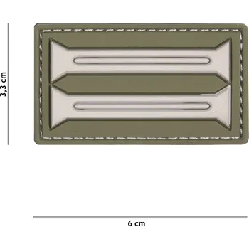 Nášivka Gumová nášivka 101 Inc German Insignia - olivová