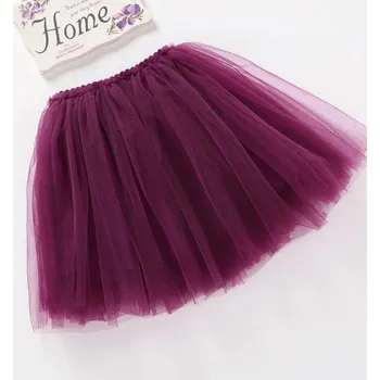 Karnevalový kostým Čína Barevná vrstvená TUTU sukýnka Věk: 9T, Barva: Vínová