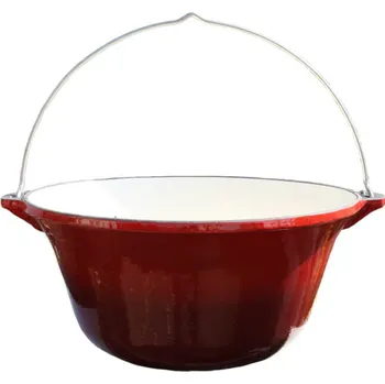 Kempingové nádobí Litinový kotlík 7,2 L se smaltovaným povrchem