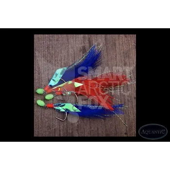 Rybářský háček Návazec Aquantic Makrele Circle Velikost: 1/0, Návazec: A