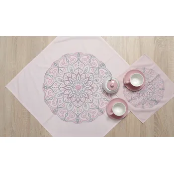 ubrus Ubrus Mandala meruňková 35x35