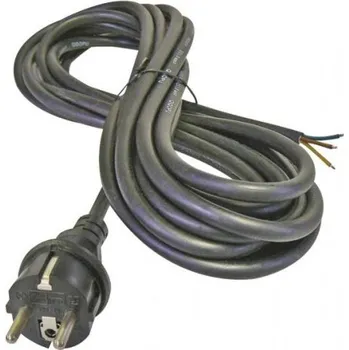 Napájecí kabel HEIRU Flexošňůra 2m 913159-1-1/2 3x1,5 H05RR-F černá rovná